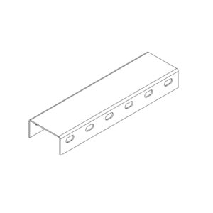 OSTEC СП804020U2-3 Профиль монтажный U-образный с боковой перфорацией 80х40х3000 (2 мм)