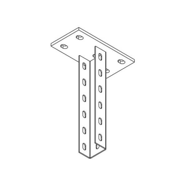 ostec спч6040-1000 стойка потолочная 6040-1000 (неоцинк.)