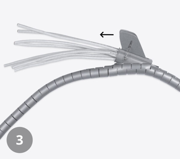 cabeus pcb-32 пластиковый спиральный рукав для кабеля д.32 мм (2 м) и инструмент st-32