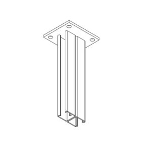 OSTEC СПССч4141-1000 Стойка потолочная сварная СТРАТ 4141-1000 (неоцинк.)