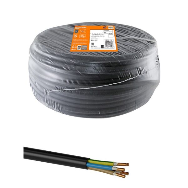 кабель ввгнг(а)-frls 5х1.5 кв.мм tdm sq0117-0195 черный