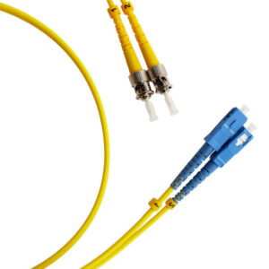 Hyperline ST-SC-SM Проходной адаптер ST-SC, SM (для одномодового кабеля), корпус пластмассовый, (синий)