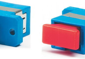 Hyperline SC-FC-SM Проходной адаптер SC-FC, SM (для одномодового кабеля), корпус пластмассовый, (синий)