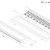 патч-панель hyperline 19" pp3-19-24-8p8c-c5e-sh-110d 1u 24 порта