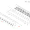 патч-панель hyperline 19" pp3-19-24-8p8c-c6-sh-110d 1u 24 порта