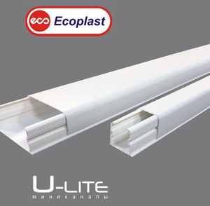 Кабель-канал 12х12 Ecoplast U-LITE 79000 белый