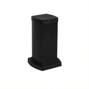 LEGRAND 653042 Snap-On мини-колонна алюминиевая с крышкой из пластика 4 секции, высота 0,3 метра, цвет черный