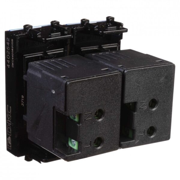 dkc / дкс 4402542 usb зарядное устройство "черный квадрат", "avanti", 2.1а, 2 модуля