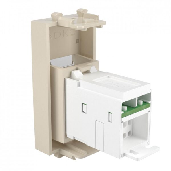 dkc / дкс 4405291 компьютерная розетка "ванильная дымка" "avanti" rj-45 модульная, кат. 6, 1 модуль