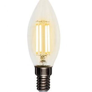 Лампа филаментная REXANT Свеча CN35 7.5 Вт 600 Лм 2700K E14 прозрачная колба
