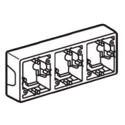 LEGRAND 776133 Коробка накладная 3 поста, слоновая кость, Valena