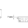 efapel 83008 cat люк - 16 модулей (8 розеток 45х45мм), антрацит