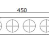dkc / дкс 88236 пластина для ввода труб в опалубку
