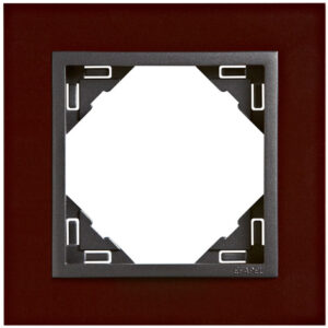 Efapel 90910 TBS Одиночная рамка, темно красный/серый