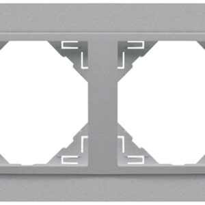 Efapel 90920 TAA Двойная рамка, алюминий/алюминий