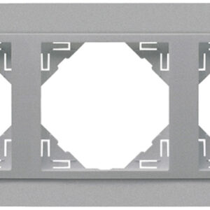 Efapel 90930 TAA 3-х местная рамка, алюминий/алюминий