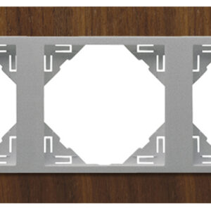 Efapel 90930 TNA 3-х местная рамка, орех/алюминий
