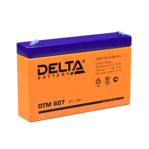 Аккумулятор для ИБП Delta DTM 607 6В 7 Ач