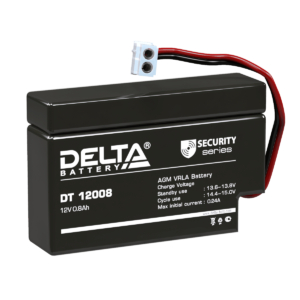 Аккумулятор для ОПС Delta DT 12008 (T9) 126В 0.8 Ач