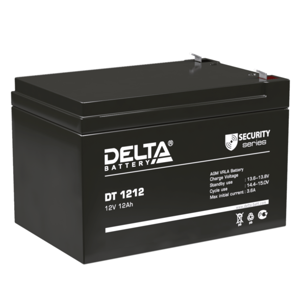 аккумулятор для опс delta dt 1212 12в 12 ач