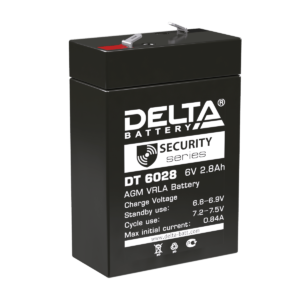 Аккумулятор для ОПС Delta DT 6028 6В 2.8 Ач