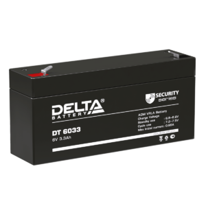 Аккумулятор для ОПС Delta DT 6033 6В 3.3 Ач