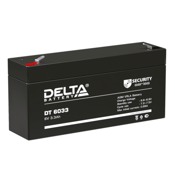 аккумулятор для опс delta dt 6033 6в 3.3 ач