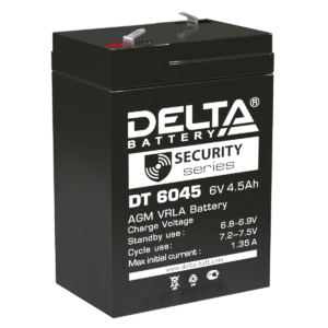 Аккумулятор для ОПС Delta DT 6045 6В 4.5 Ач