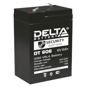 Аккумулятор для ОПС Delta DT 606 6В 6 Ач
