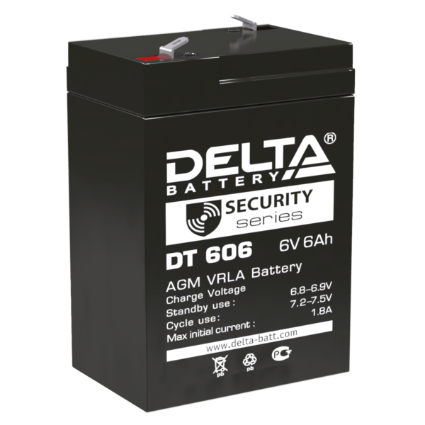 аккумулятор для опс delta dt 606 6в 6 ач