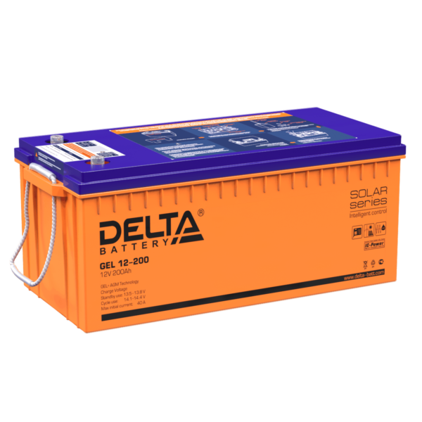 аккумулятор для ибп гелевый delta gel 12-200 12в 200 ач