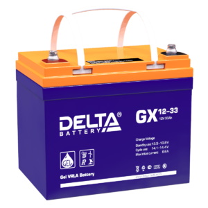 Аккумулятор для ИБП гелевый Delta GX 12-33 12В 33 Ач