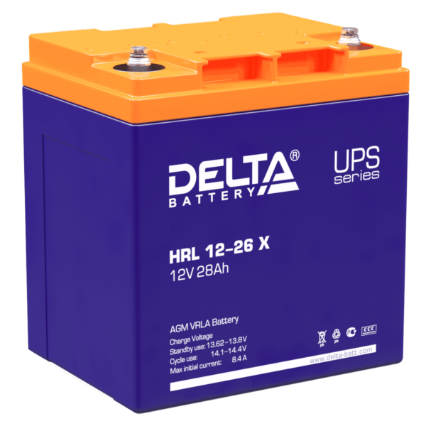 аккумулятор для ибп delta hrl 12-26 x 12в 28 ач