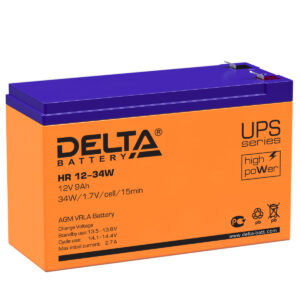 Аккумулятор для ИБП Delta HR 12-34 W 12В 9 Ач