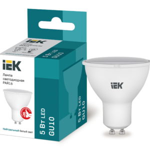 IEK LLE-PAR16-5-230-40-GU10 Лампа светодиодная ECO PAR16 софит 5Вт 230В 4000К GU10