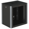 sysmatrix wp 6622.930 шкаф телекоммуникационный настенный 19" 22u 600x600x1040mm (шхгхв) дверь перфорированная, цвет черный (ral 9004/ral7000)