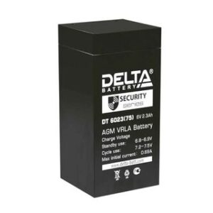 Аккумулятор для ОПС Delta DT 6023 (75) 6В 2.8 Ач
