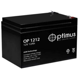 Аккумулятор для ОПС Optimus OP 1212 12В 12 Ач