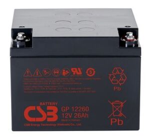 Аккумулятор общего применения CSB GP12260 CSB 12В 26 Ач