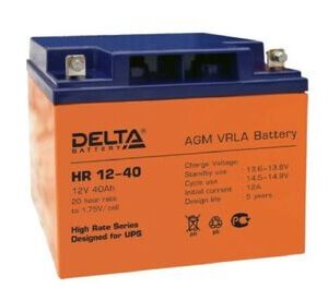 Аккумулятор для ИБП Delta HR 12-40 12В 45 Ач