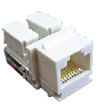 Ecoplast Механизм розетки компьютерной RJ-45, кат.5е, UTP модуль (8 контакта) LK45 856100