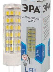 Лампа светодиодная JC-7w-220V-corn ceramics-840-G4 560лм ЭРА Б0027860