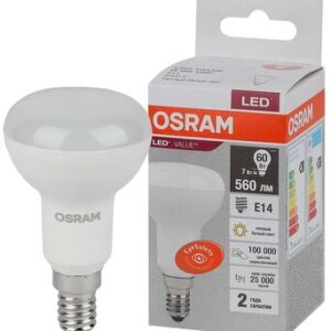 Лампа светодиодная LED Value LVR60 7SW/830 230В E14 10х1 RU OSRAM 4058075581661