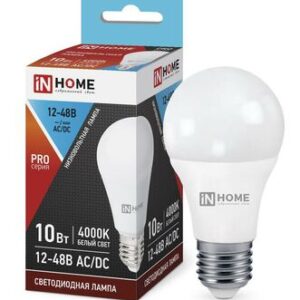 Лампа светодиодная LED-MO-PRO 10Вт 4000К нейтр. бел. Е27 900лм 12-48В низковольтная IN HOME 4690612038032