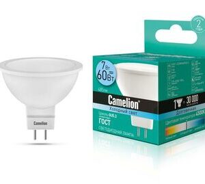 Лампа светодиодная LED7 JCDR/845/GU5.3 7Вт 4500К бел. GU5.3 485лм 220-240В Camelion 11657