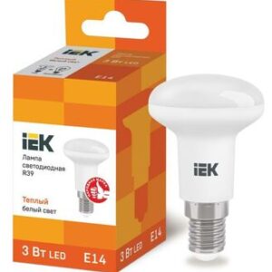 Лампа светодиодная ECO R39 3Вт 3000К тепл. бел. E14 270лм 230-240В IEK LLE-R39-3-230-30-E14