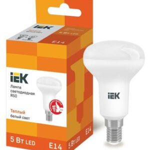 Лампа светодиодная ECO R50 5Вт 3000К тепл. бел. E14 450лм 230-240В IEK LLE-R50-5-230-30-E14