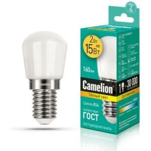 Лампа светодиодная LED2-T26/830/E14 2Вт 220В Camelion 13153