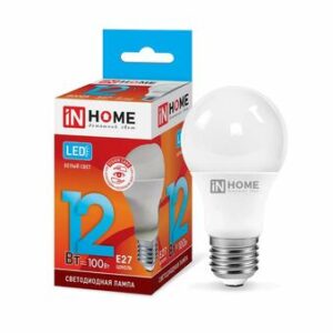 Лампа светодиодная LED-A60-VC 12Вт 230В E27 4000К 1080лм IN HOME 4690612020242