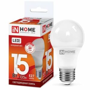 Лампа светодиодная LED-A60-VC 15Вт 230В E27 6500К 1350лм IN HOME 4690612020280